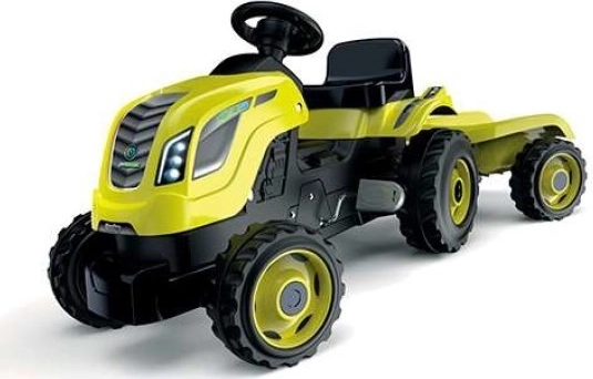 Tracteur à pédales Farmer XL avec remorque – Vert