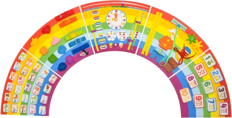 2Kids Toys tableau d’activités souple arc-en-ciel - 1 pièce