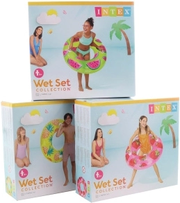 Cercle de natation gonflable avec poignées 107cm