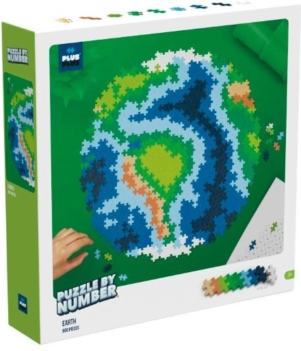 Plus-Plus Puzzle par numéros – Terre, 800 pièces