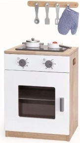 Cuisinière en bois avec accessoires pour enfants