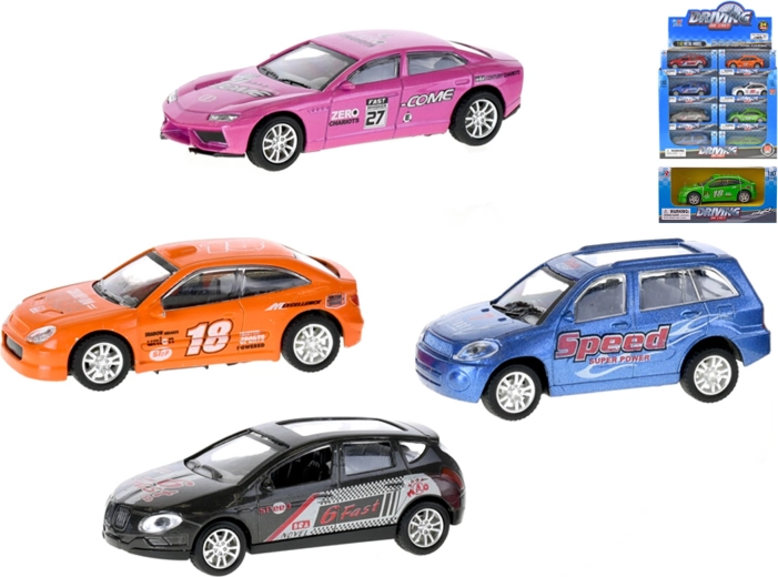 Petite voiture de course en métal à rétrofriction, 9,5 cm - 1 pièce