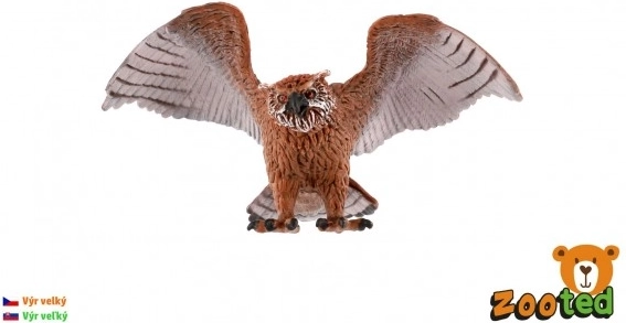 Figurine en plastique Grand-duc 11 cm