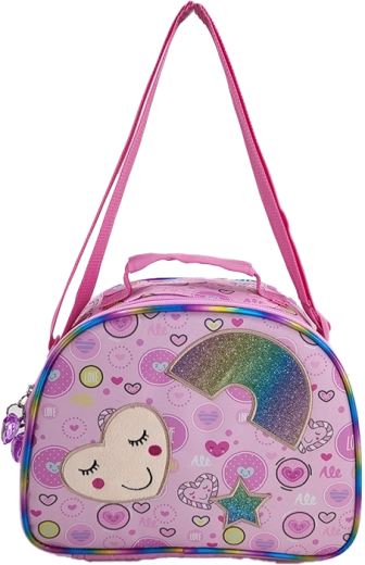 Sac bandoulière pour enfant en forme de cœur 25 cm