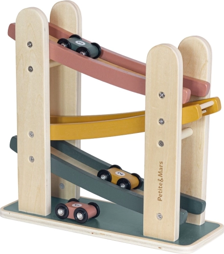 Piste de course en bois PETITE&MARS Milky Way Wood of Mars, 18m+, aurora pink