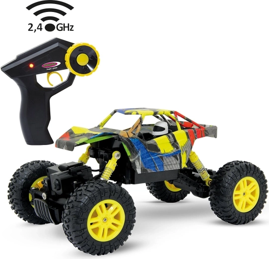 Jamara Hillriser Crawler 4WD 1:18 radiocommandé 2,4 GHz jaune