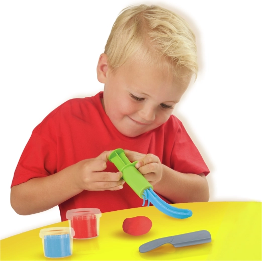 2 couleurs de pâte à modeler dans le pack