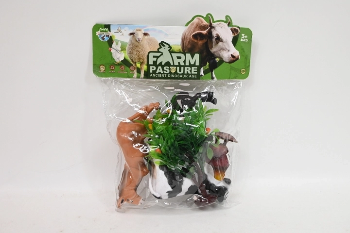 Figurines d’animaux de ferme avec plantes - 1 pièce