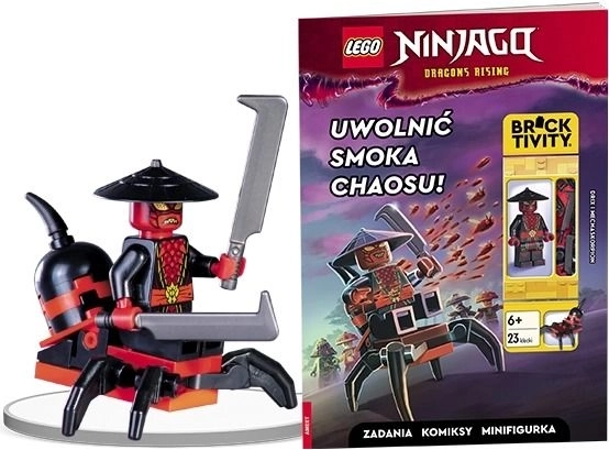 Lego Ninjago : libérez le dragon du chaos ! livre interactif avec minifigurine de Drix et Méchasorpion
