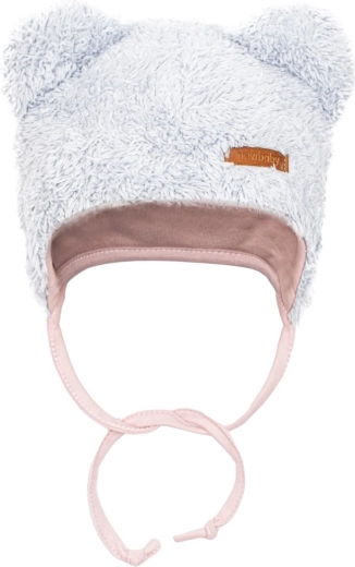 Bonnet avec oreilles et liens de maintien