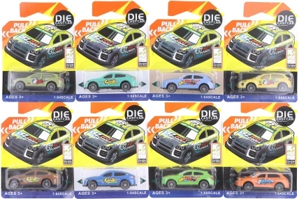 Voiture miniature métallique à rétrofriction