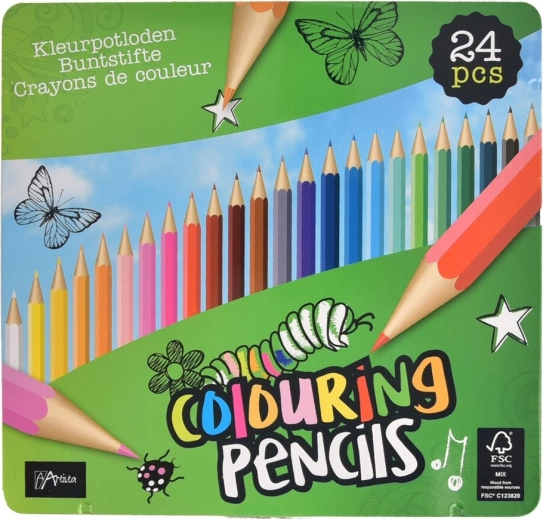 Set de crayons de couleur 24 pcs, 18 cm