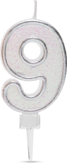 Bougie d'anniversaire en forme de chiffre 9