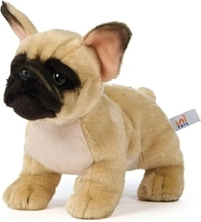 Bouledogue français en peluche écoresponsable 24 cm