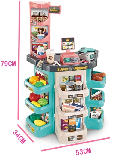 Caisse interactive avec scanner et lecteur de cartes