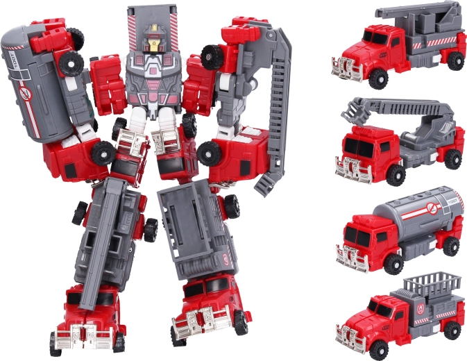 Autorobot pompier 5 en 1 de 24 cm