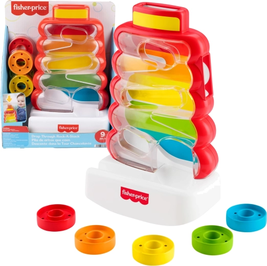 Pyramide à encastrer Fisher-Price avec jetons