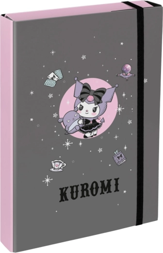 Chemises pour cahiers scolaires A4 Jumbo KUROMI gris