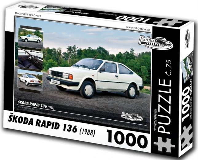 Puzzle RETRO-AUTA Škoda Rapid 136 (1988) – 1000 pièces