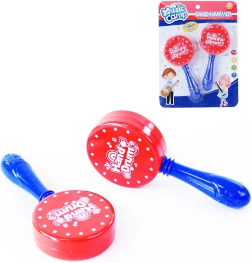 Maracas pour enfants en plastique souple, lot de 2 pièces