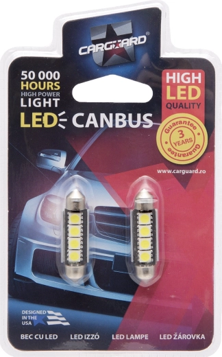 Ampoule LED navette 39 mm 12 V 3 W 6000 K