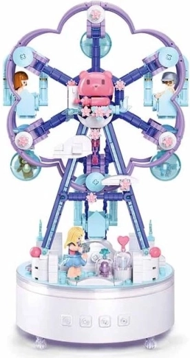 Jeu de construction SLUBAN boîte à musique carrousel heureux