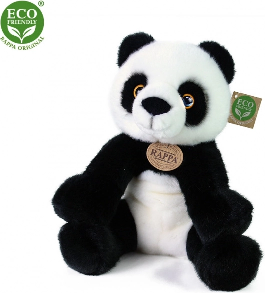 Panda en peluche assise 27 cm éco‑responsable