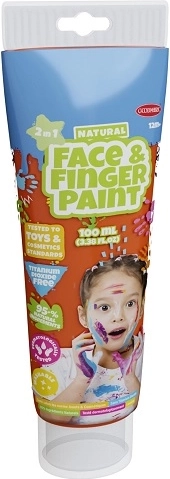 BOTI NATURAL peinture naturelle pour peinture aux doigts et maquillage du visage, orange 100 ml