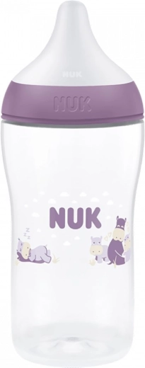Biberon NUK Perfect Match avec contrôle de température hippo 260 ml