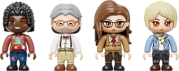 Figurines pour scènes et jeu créatif