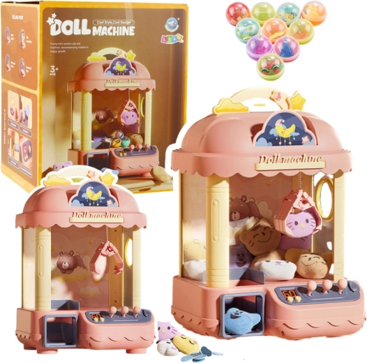 Automate domestique de saisie de peluches – rose