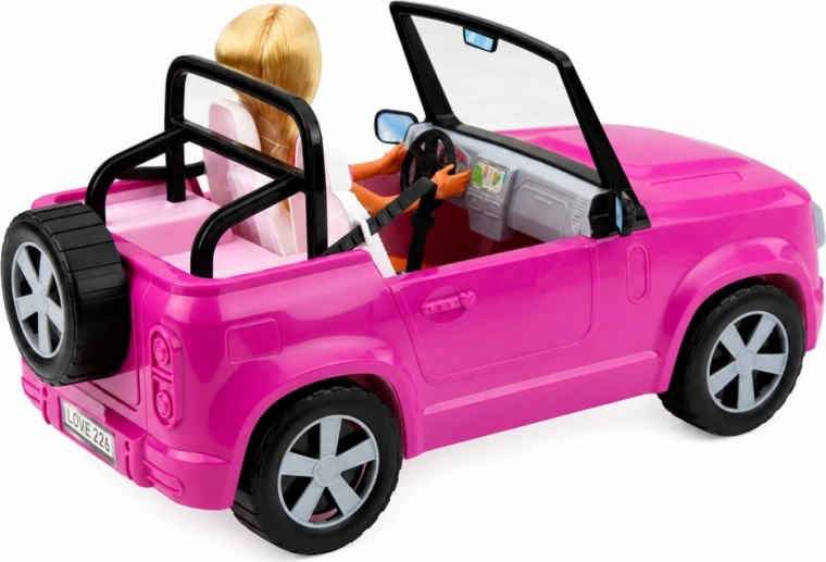Grand cabriolet violet pour des trajets aventureux