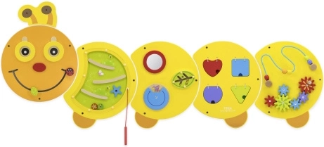 jeu mural en bois chenille junior