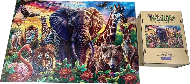Puzzle en bois – nature sauvage