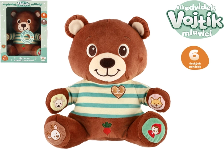 Ours en peluche parlant Vojtík avec des contes tchèques