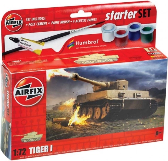 Modèle en plastique Tiger I dans un petit ensemble