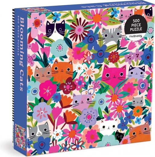 Puzzle Chats dans les Fleurs 500 pièces