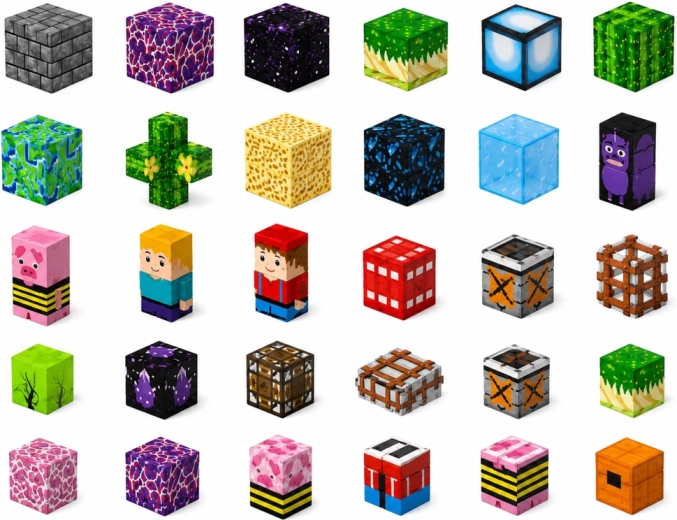 Un monde pixelisé plein de variantes