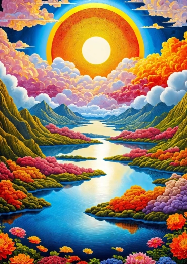 Puzzle Enjoy Lever de soleil progressif 1000 pièces