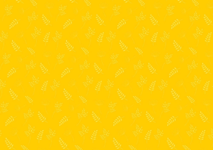 Enveloppe colorée C6 avec motif de feuilles jaunes