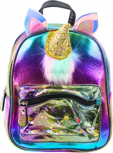 Sac à dos enfant Arc-en-ciel avec corne de licorne