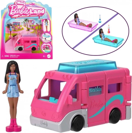 Mini Barbie Land – camping-car avec mini poupée BARBIE