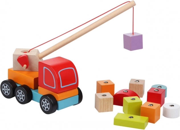 Grue Jouet en Bois Cubika avec Aimant