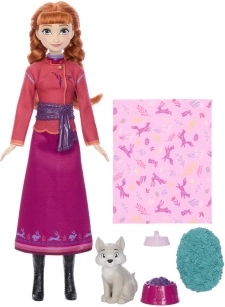Poupée Disney La Reine des neiges Anna avec un petit loup