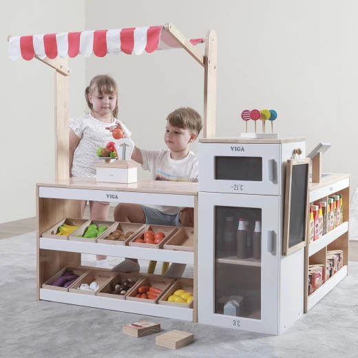 Réfrigérateur avec congélateur et ardoise à craie