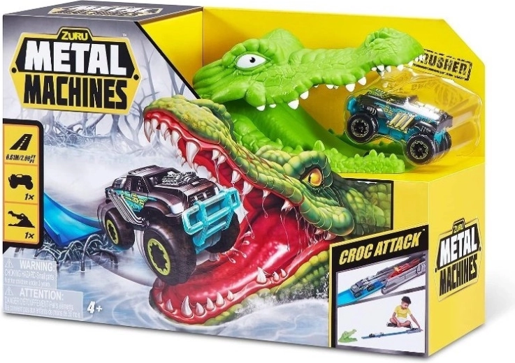 Coffret de jeu ZURU avec piste crocodile et petite voiture en métal