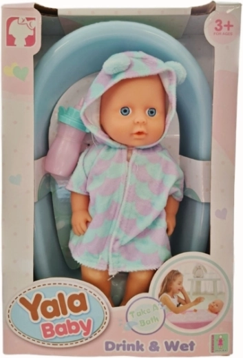 Poupée bébé qui fait pipi avec baignoire