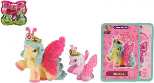 Filly Butterfly figurines familiales – set de 2 chevaux en peluche avec accessoires