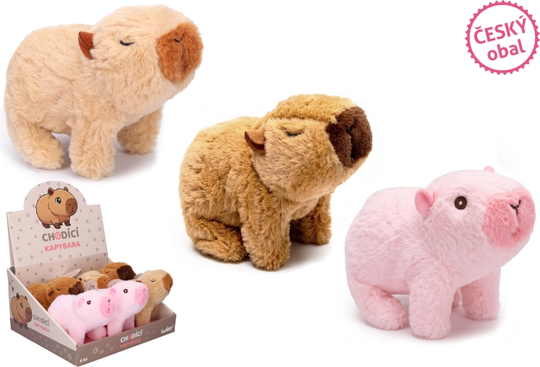 Capybara avec effets sonores 15 cm - emballage tchèque - 1 pièce