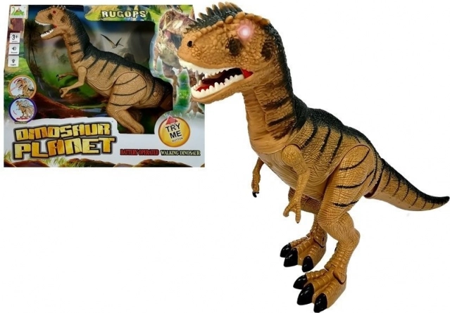 Dinosaure interactif RUGOPS avec mouvement, sons et lumières